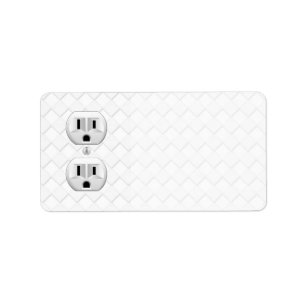 Etiqueta Personalizar De Salida De Pared Eléctrico