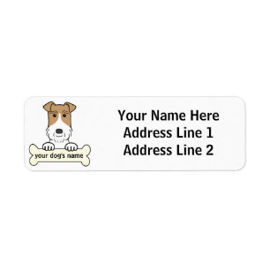 Etiqueta Personalizar Wire Fox Terrier
