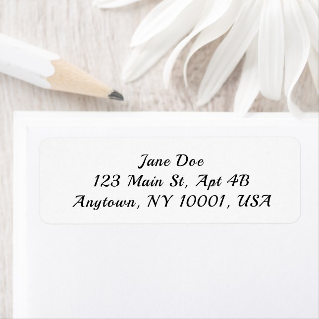 Etiqueta Personalized Address Labels Custom Name Stickers (In situ)