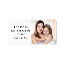 Etiqueta Personalized Family Photo Address Design