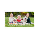 Etiqueta Personalized Photo Return Address Label Modern<br><div class="desc">Photo Personalized Return Address Label Modern Add the finishing touch to your envelopes, mailings, gifts, holiday treats, and stationary with these custom photo return address labels. Customize these photo address labels with your favorite photo, family photo, dog photo, cat photo, children's photo or pet photo, name, and address. These simple...</div>