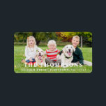Etiqueta Personalized Photo Return Address Label Modern<br><div class="desc">Photo Personalized Return Address Label Modern Add the finishing touch to your envelopes, mailings, gifts, holiday treats, and stationary with these custom photo return address labels. Customize these photo address labels with your favorite photo, family photo, dog photo, cat photo, children's photo or pet photo, name, and address. These simple...</div>