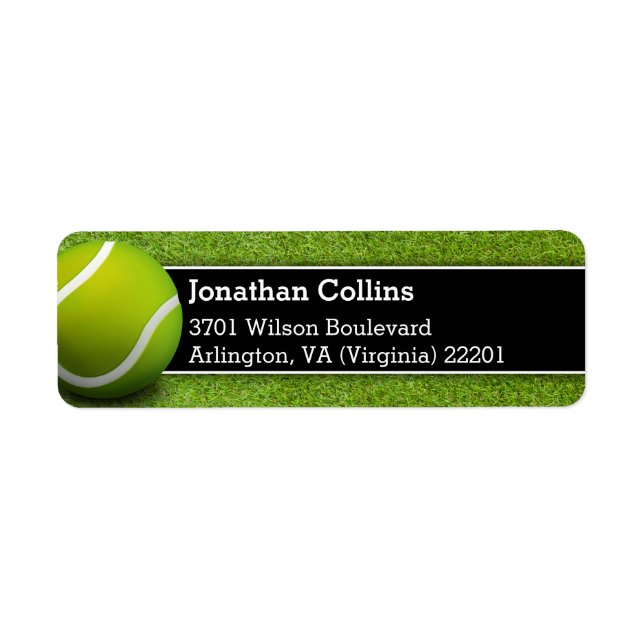 Etiqueta Personalized Tennis Pattern | Sport (Frente)