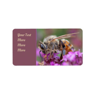 Etiqueta Perspectiva microscópica: La abeja de miel forraje