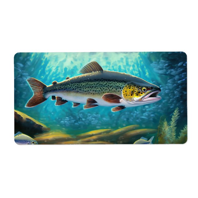 Etiqueta Pesca de trucha (Frente)
