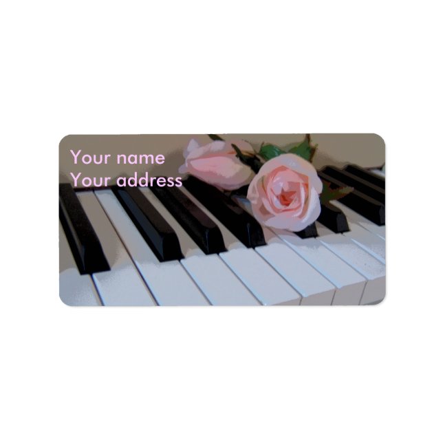 Etiqueta Petal Pink Keys (Frente)