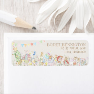 Etiqueta Peter el primer cumpleaños del conejo