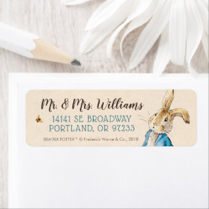 Etiqueta Peter Rabbit   Primer cumpleaños del bebé