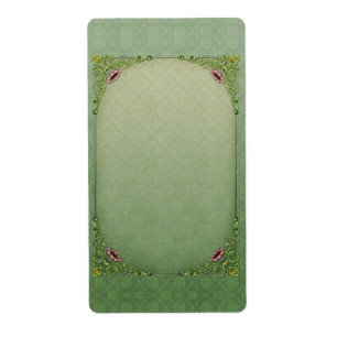 Etiqueta Petunias rosadas de Brocade Verde