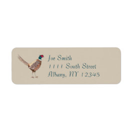Etiqueta Pheasant return address labels