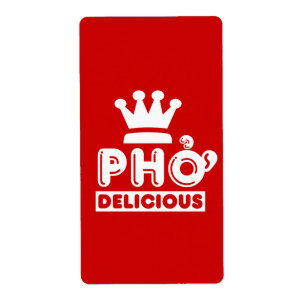 Etiqueta Pho King Delicious