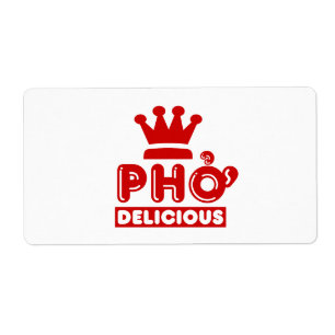 Etiqueta Pho King Delicious