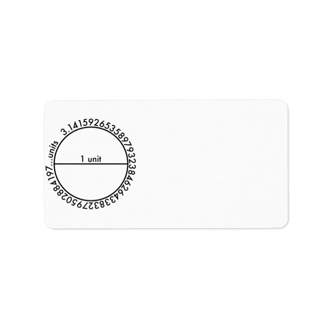 Etiqueta Pi Circle (Frente)