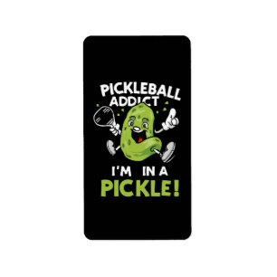 Etiqueta Pickleball Divertido