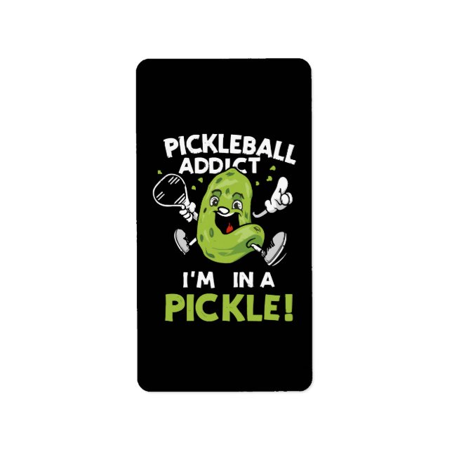 Etiqueta Pickleball Divertido (Frente)
