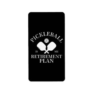 Etiqueta pickleball es mi planta de jubilación