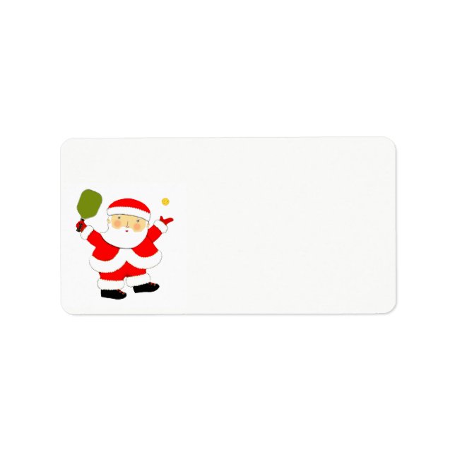 Etiqueta Pickleball Navidad (Frente)