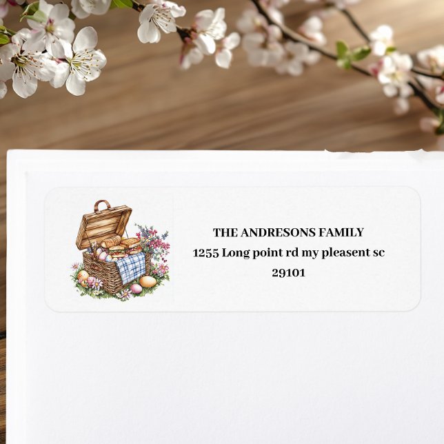 Etiqueta Picnic personalizado de Pascua (Subido por el creador)