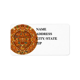 Etiqueta 'Piedra del calendario maya'