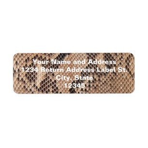 Etiqueta Piel de serpiente marrón