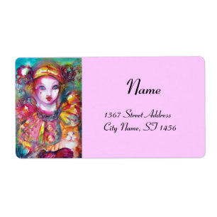 Etiqueta PIERO CON CAT 2 amarillo rosado púrpura