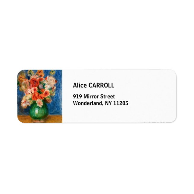 Etiqueta Pierre-Auguste Renoir - Bouquet (Frente)