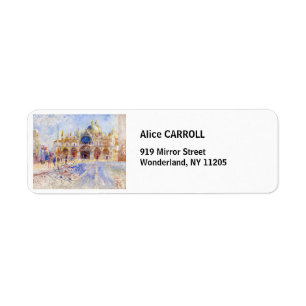 Etiqueta Pierre-Auguste Renoir - Venecia, Plaza de San Marc