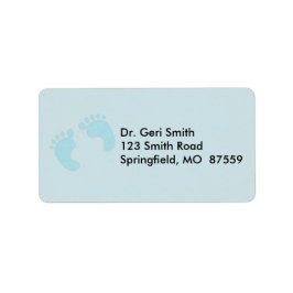 Etiqueta Pies de bebé