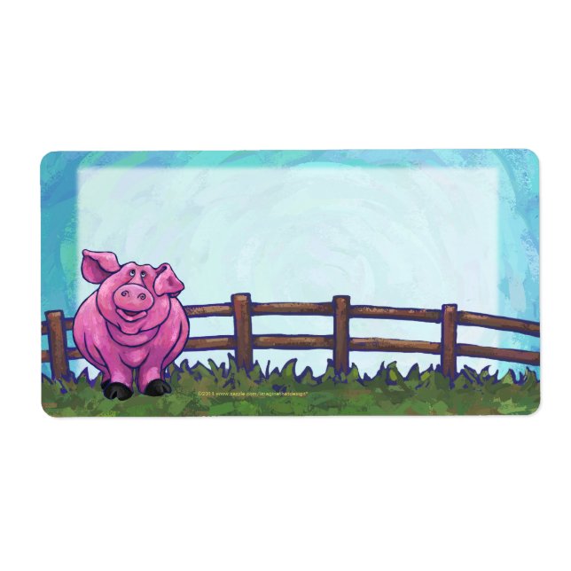 Etiqueta Pig Stationery (Frente)