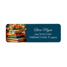 Pila de Libros Antiguos y Flores Bonitas