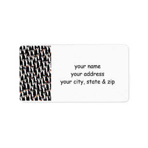 Etiqueta Pilas divertidas de pingüinos