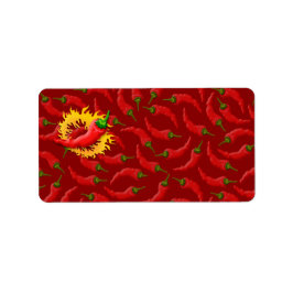 Etiqueta Pimienta con llama