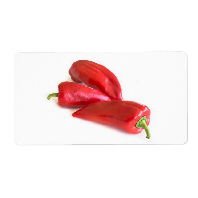 Etiqueta Pimienta roja (Frente)