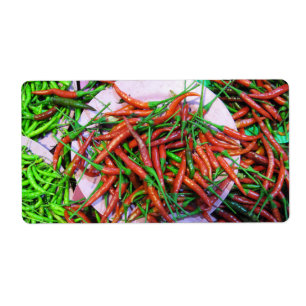 Etiqueta Pimientos de chile para ojos de pájaro