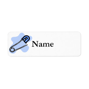 Etiqueta Pin azul del pañal