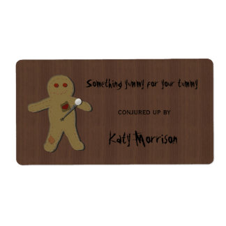 Etiqueta Pin the Maldición on the Voodoo Doll Baking Labels