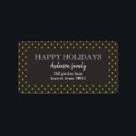 Etiqueta Pine Pattern Return Address Label<br><div class="desc">Pine trees seamless pattern background with script in decorative font with three options to choose colour wise. Personalise to your preferences.</div>