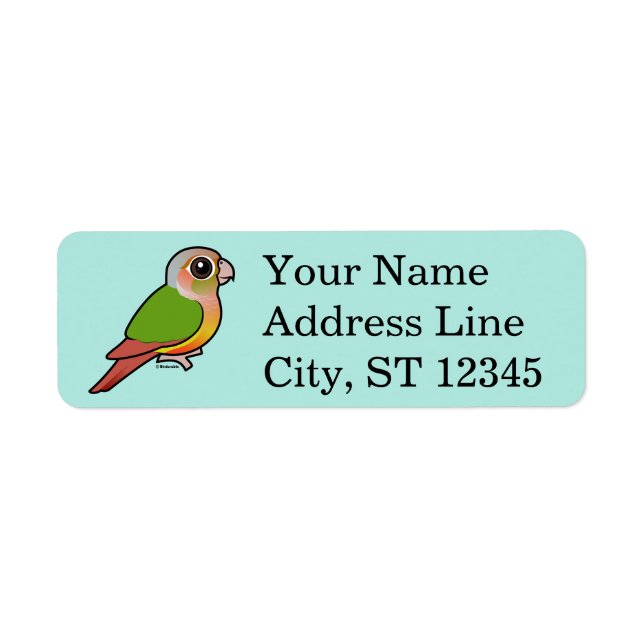 Etiqueta Pineapple Birdorable Conure (Frente)