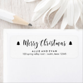 Etiqueta Pines de Navidades blancos y negros