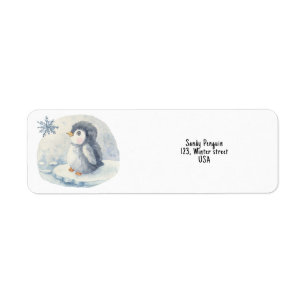 Etiqueta Pingüino. Baby shower. 