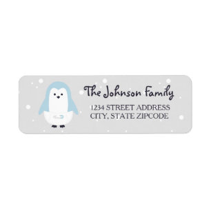 Etiqueta Pingüino de los azules cielos