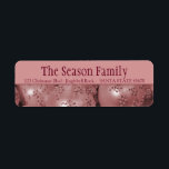 Etiqueta Pink baubles Christmas address<br><div class="desc">After all the work and stress, tell them you have a new address! There is no better ( and easier!) way to spread the news than adding this label to your Christmas post. There are many different cards available, so pick the design and wording you like. Browse the store or...</div>
