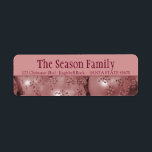 Etiqueta Pink baubles Christmas address<br><div class="desc">After all the work and stress, tell them you have a new address! There is no better ( and easier!) way to spread the news than adding this label to your Christmas post. There are many different cards available, so pick the design and wording you like. Browse the store or...</div>