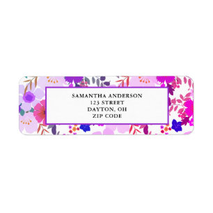 Etiqueta Pink Floral