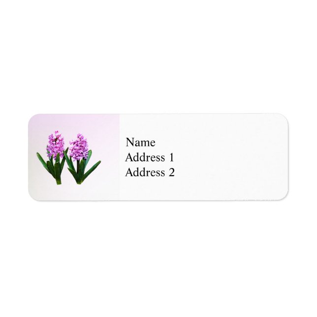 Etiqueta Pink Hyacinth Duo (Frente)