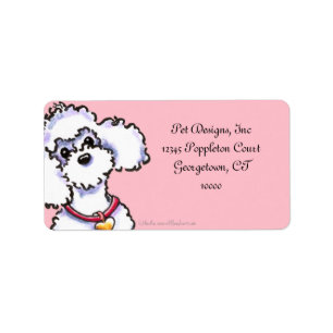 Etiqueta Pink on Pink Collar Poodle