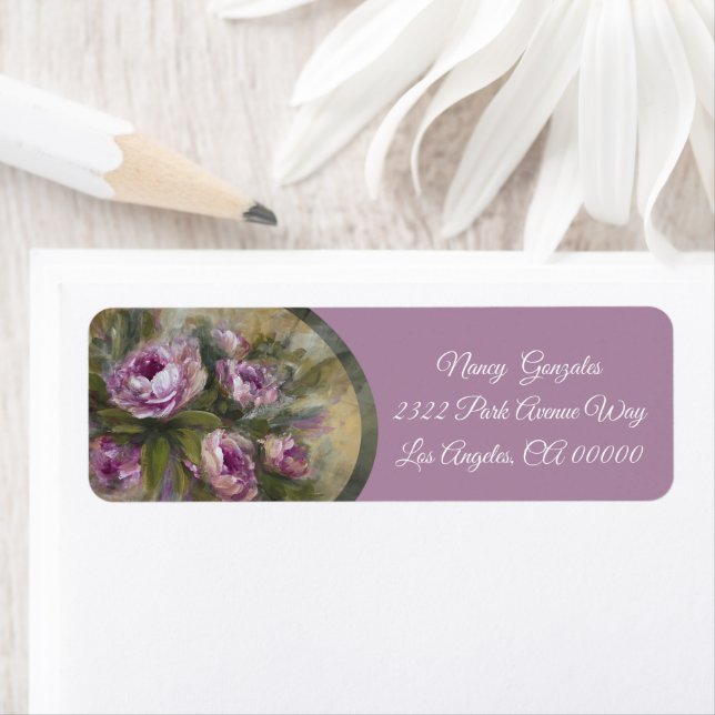 Etiqueta Pink Roses (In situ)