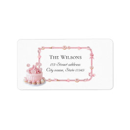 Etiqueta Pink Sweet One Return Address Labels
