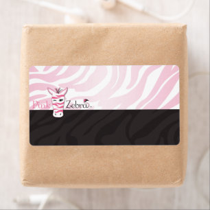 Etiqueta Pink Zebra Blank