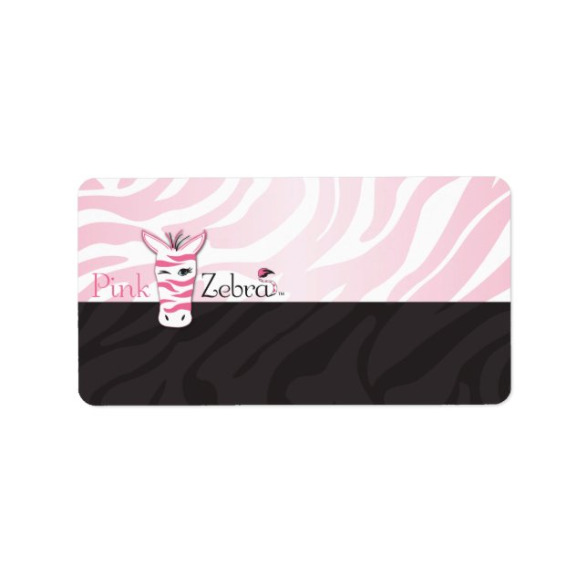 Etiqueta Pink Zebra Blank (Frente)